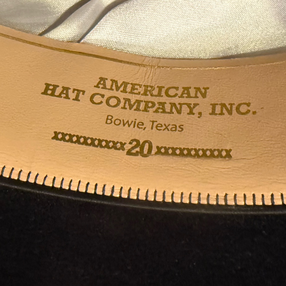 Men’s American Hat Company 20X Black Hat Size 7 3/8 - Picture 9 of 9